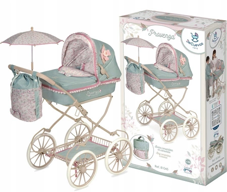 Wózek Provenza dla lalek z parasolką DeCuevas Toys 81045