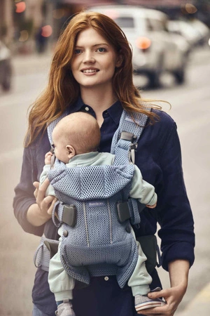 BABYBJORN ONE AIR 3D MESH - nosidełko, Niebieski