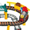 WOOPIE Kolejka Eelektryczna 2w1 Tor Wyścigowy Pociąg Wiadukt Auto XXL 192 el.