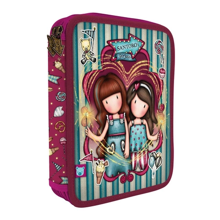 Podwójny Piórnik z Wyposażeniem- Gorjuss - Fairground - Fireworks