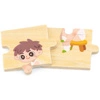 VIGA Drewniana Układanka Edukacyjna Dzieci 3szt