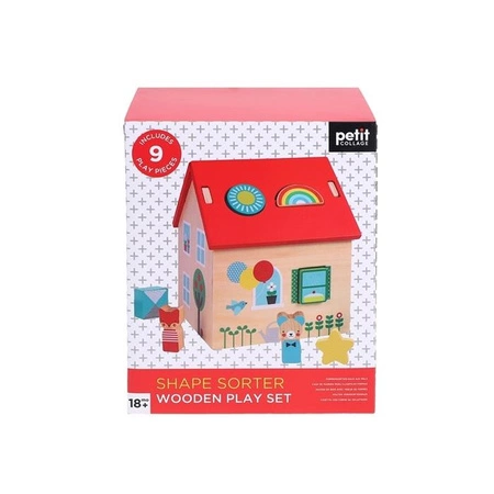 Petit Collage Sorter do Zabawy Domek z Figurkami