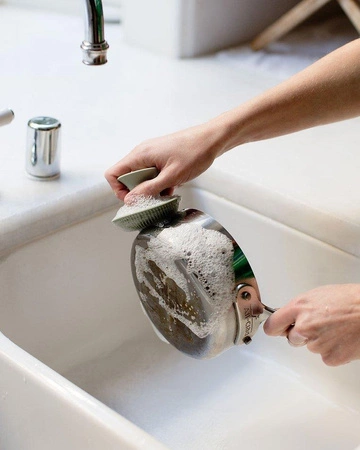 EZPZ Silikonowa myjka czyścik do naczyń bez bakterii pastelowa zieleń