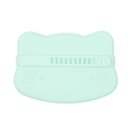 Zamykany silikonowy pojemnik Kotek We Might Be Tiny - Minty Green