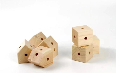 Drewniane klocki konstrukcyjne Maxi Trigonos Kernel Arbaro - 44 el.