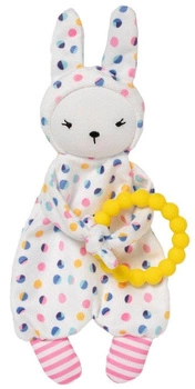 DouDou kocyk przytulanka i gryzak Królik Baby Blossom 159560-Manhattan Toy, zabawki dla niemowląt