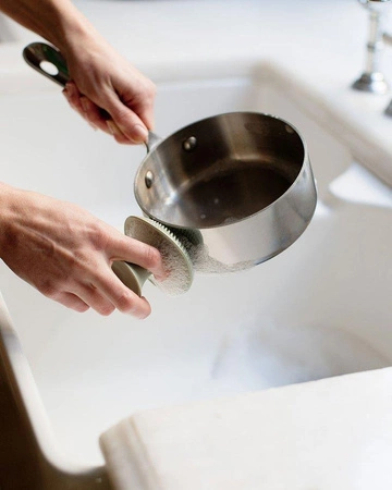 EZPZ Silikonowa myjka czyścik do naczyń bez bakterii pastelowa zieleń