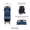 Easywalker Miley² Kompaktowy wózek spacerowy z torbą transportową Galaxy Blue