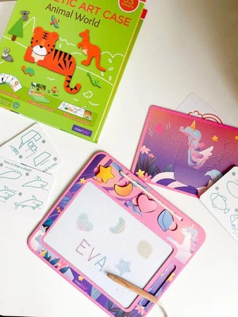 mierEdu Tablica magnetyczna - Znikopis - Jednorożce ME223