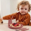 Talerzyk silikonowy bez przyssawki, ceglany, Everyday Baby