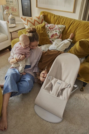 BABYBJORN - leżaczek BLISS WOVEN - Jasny Beż melanż