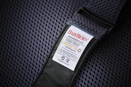 BABYBJORN MINI 3D Mesh – nosidełko, Ciemny Niebieski
