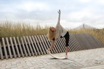 Deska do balansowania Original z filcem, Black, Wobbel