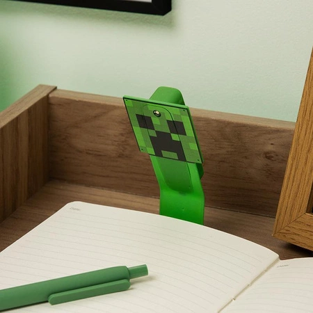 Minecraft zakładka do książek i lampka - Creeper