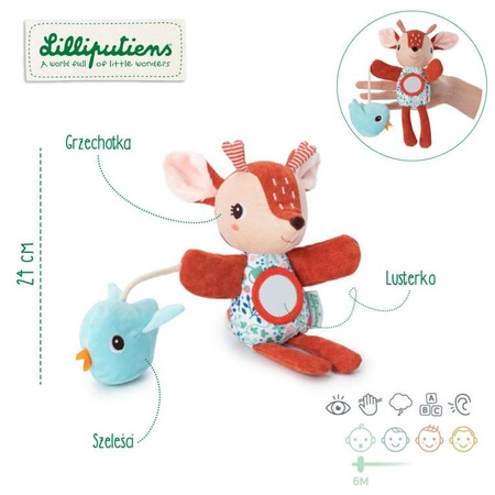 LILLIPUTIENS Pacynka aktywizująca Sarenka Stella 6 m+
