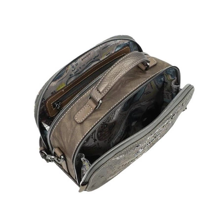 Torebka owalna, podwójna crossbody | Anekke Rune