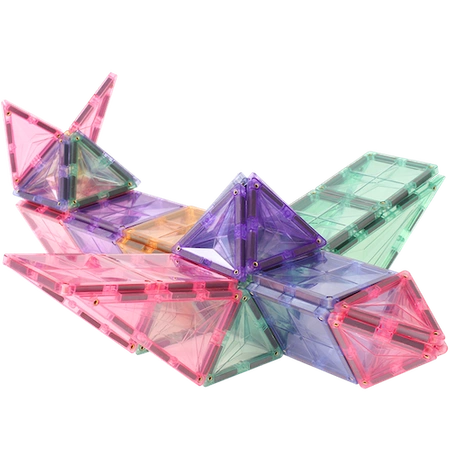 COBLO, magnetyczne klocki konstrukcyjne Pastel 100 + 10 brokat GRATIS EDYCJA LIMITOWANA