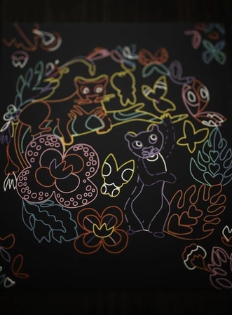 Zestaw kreatywny Do zdrapywania Zwierzęta świata 5+, Janod