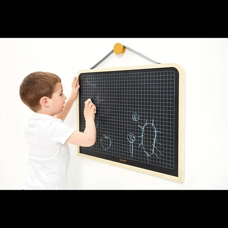 Dwustronna tablica ścienna z akcesoriami 3+, Janod