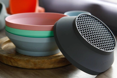 Silikonowe Sitko do piasku Scrunch - Pudrowy Róż