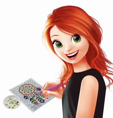 Mozaiki z kryształków - ŁAPACZ SNÓW DP006