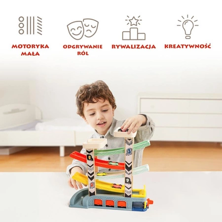 Zjeżdżalnia z superszybkimi autami 18 mies.+ TOPBRIGHT