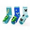 Minecraft kids socks Creeper tri-pack (size: 31-34) / Minecraft skarpetki dziecięce Creeper trójpak (rozmiar: 31-34)
