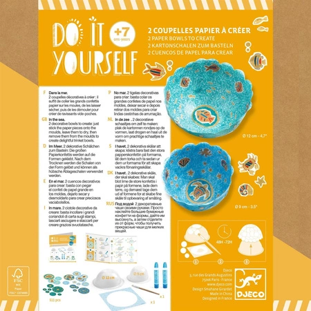 Zrób to sam -PAPIEROWE MISECZKI NIEBIESKIE DJ07983