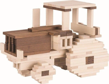 Drewniane płytki, 200 elementów, goki nature