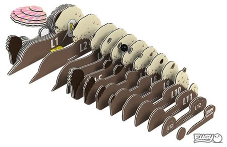 Eugy Układanka Eko 3D Wydra