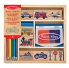 Stempelki dla dzieci Pojazdy pieczątki z kredkami Melissa and Doug 11633-MD