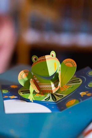 Zestaw kreatywny Przestrzenne kartki pop-up 3D Zwierzęta 6+, Janod