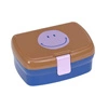 Lassig Zestaw na lunch Lunchbox + Tritanowa butelka - bidon 460 ml Little Gang Smile caramel/blue