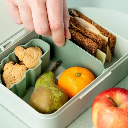 Done by Deer Lunchbox dla Dziecka z Podziałką Playground Green