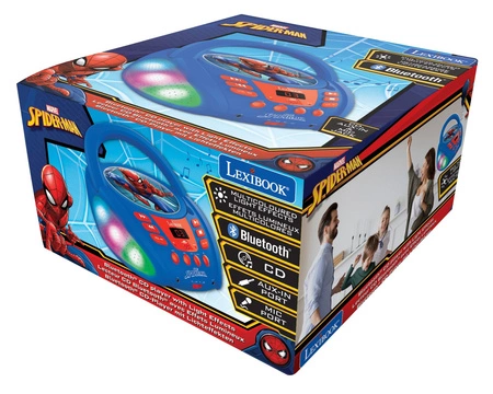 Odtwarzacz CD Bluetooth Spider-Man z efektami świetlnymi RCD109SP