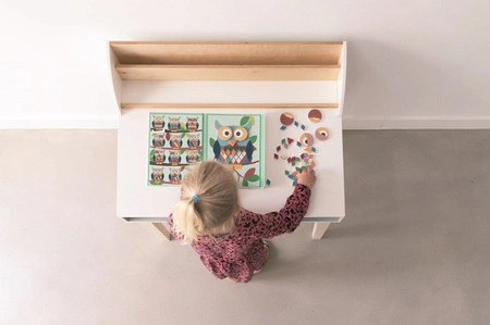 Scratch, magnetyczna układanka - kształty i kolory Sowa