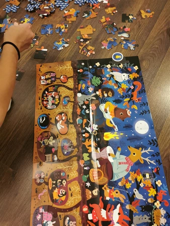 Puzzle obserwacyjne Apli Kids - Las 104 el. 5+