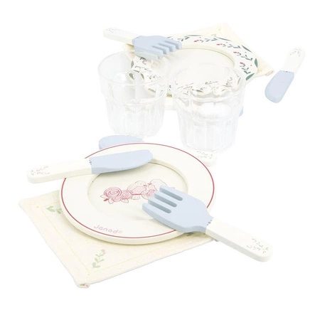 Janod Zestaw piknikowy w walizce z akcesoriami 24 el. Shiny Grandma 3+