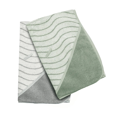 LEANDER - ręcznik z kapturem, Woodland, Cool Grey