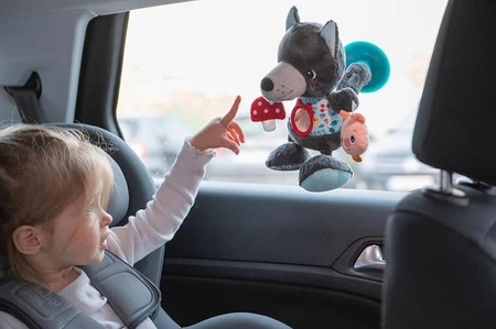 LILLIPUTIENS Wielofunkcyjna przytulanka na przyssawce Wilk Louis 6 m+