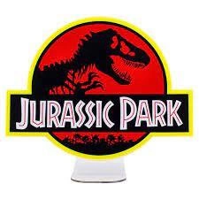 Lampka ścienna / biurkowa Jurassic Park - Logo (wysokość: 22,50 cm)