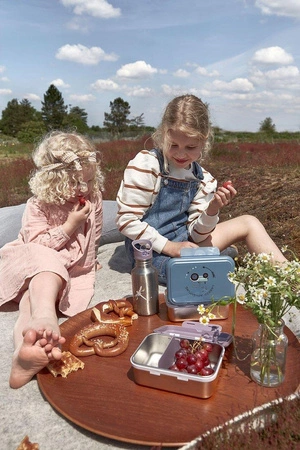 Lassig Butelka - bidon ze stali nierdzewnej z dodatkową zakrętką z ustnikiem 500 ml Adventure Ważka