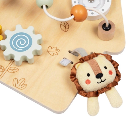 TOOKY TOY Duża Drewniana Tablica Manipulacyjna Domek - Centrum Aktywności