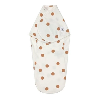 Cozy Swaddle Bag GOTS Big Dots milky