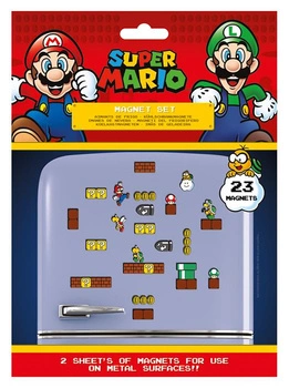 Zestaw magnesów Nintendo Super Mario (23 szt)