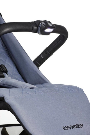 Easywalker Jackey Kompaktowy, samoskładający się wózek spacerowy z torbą transportową Steel Grey