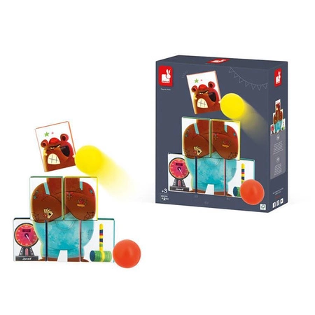 Metalowe puszki do zbijania Niedźwiedź Applepop 3+, Janod