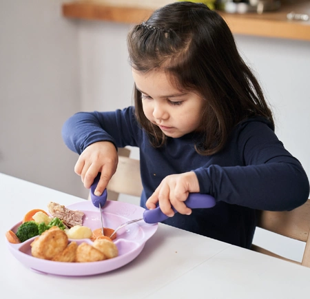 Nana's Manners PURPLE Talerz silikonowy z przyssawką