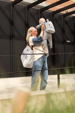 Childhome Plecak dziecięcy My First bag Kanwas Szara