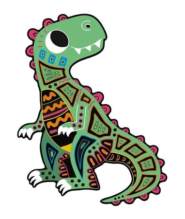Zestaw kreatywny Do zdrapywania Dinozaury 5+, Janod